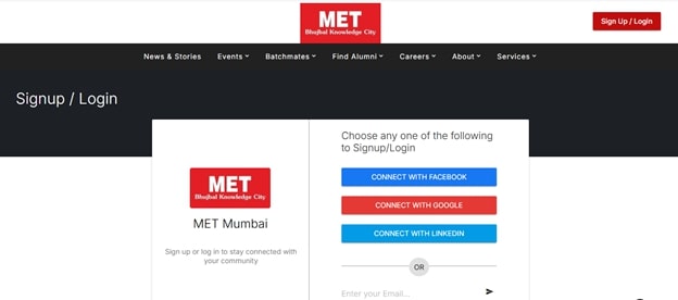 MET Alumni Portal